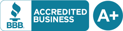 BBB Accredited Business logo with A+ rating